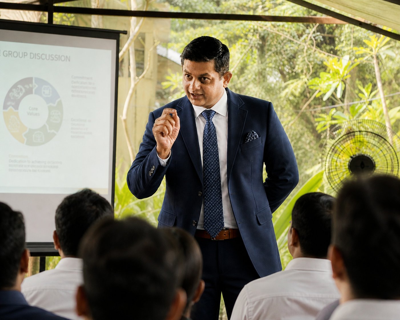 Anil H. leading a sales capability workshop — YOUGAA SOLUTIONS